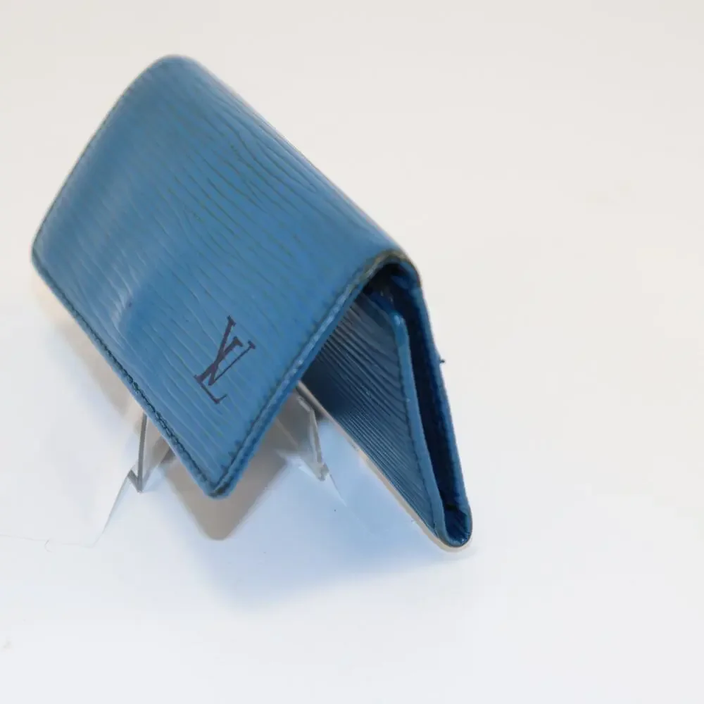 Louis Vuitton Blue Epi Leather 4 Key‎ Holder Made in Spain